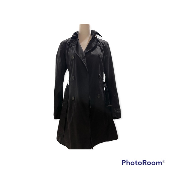 Stradivarius Black Trench Size S - Picture 2 of 10